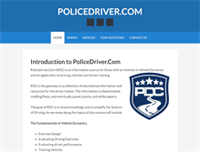 Tablet Screenshot of policedriver.com